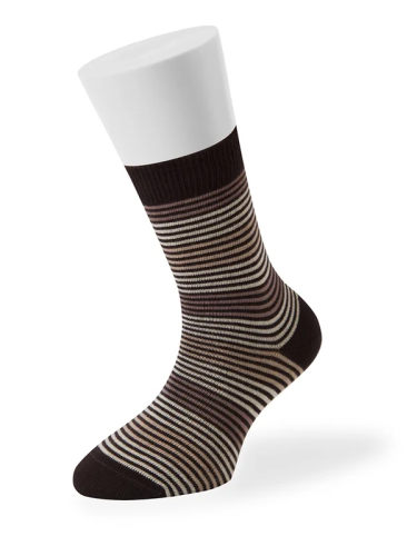 OMSA носки детские в полоску 21P11 moka р.27-30